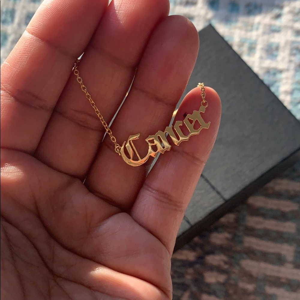 Cancer Necklace Dipped In Gold... - Picture 4 of 7